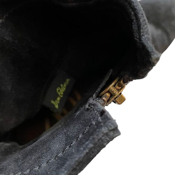 SAM EDELMAN Black Fringe Booties Size 10 - Picture 10 of 13